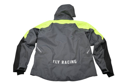 Fly Racing 470-5204X Extra-Large Men's Black/Grey/Hi-Vis Carbon Jacket NOS