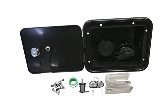 Valterra A01-2000BKVP Black Gravity/City Water Inlet Hatch Kit NOS