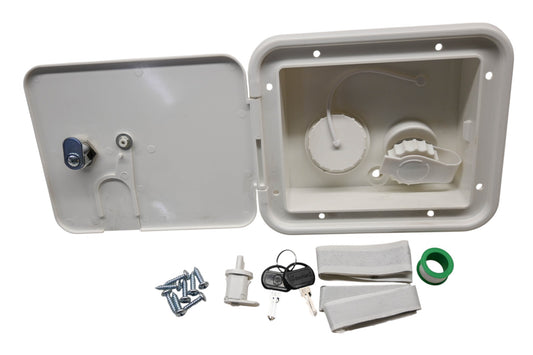 Valterra A01-2000VP White Gravity/City Water Inlet Hatch Kit NOS