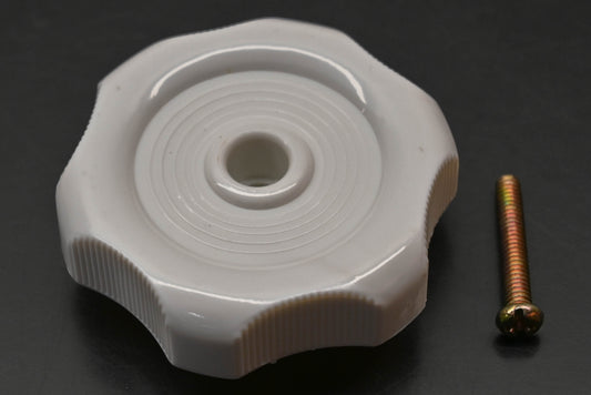 RV Designer H715 1/2" White Window Knob Kit NOS