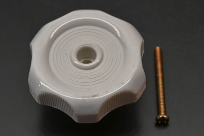 RV Designer H717 1" White Window Knob Kit NOS