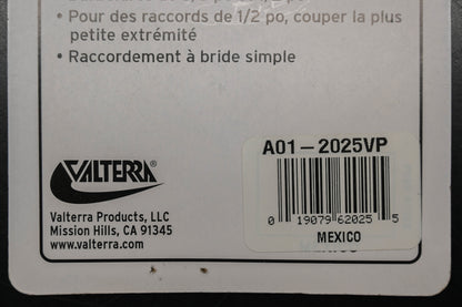 Valterra A01-2025VP 1/2" & 3/8" Universal Drain Valve NOS