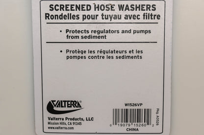 Valterra W1526VP Screened Hose Washers Qty 3 NOS