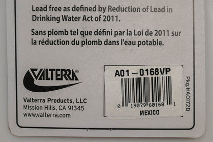 Valterra A01-0168VP 1/2" MPT Flush Mount Water Inlet Kit NOS