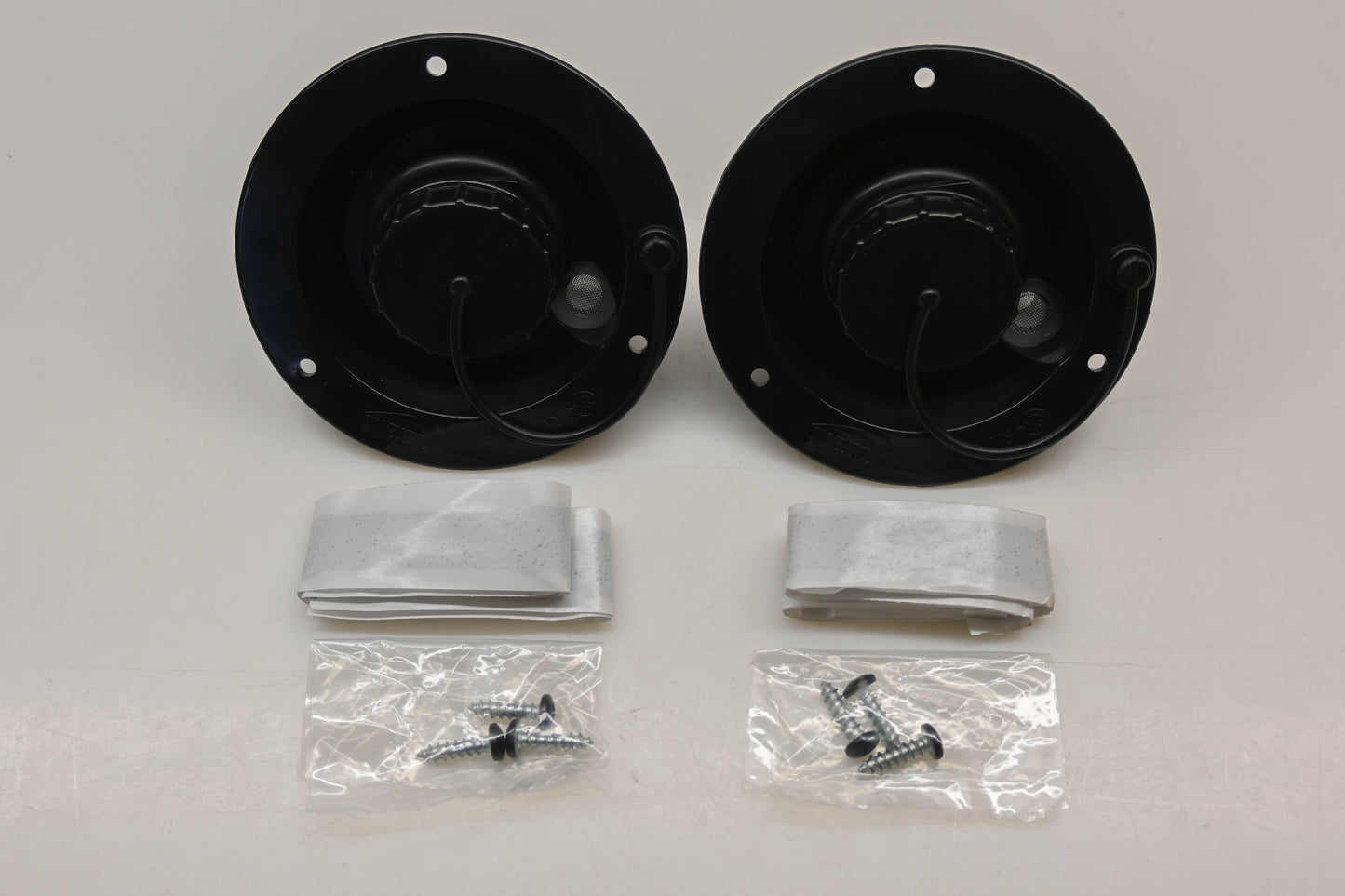 Valterra A01-2003BKVP 1/2" Black MPT Gravity Water Inlets Qty 2 NOS