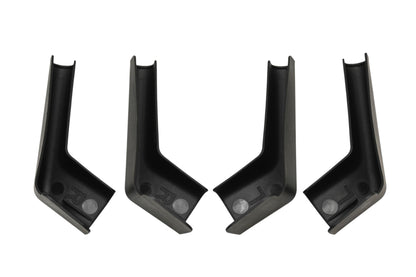 JR Products 655-BK-A Black Rigid Rain Gutter Spouts Qty 4 NOS