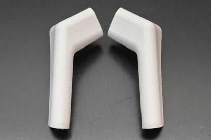 JR Products 655-PW-A White Rigid Rain Gutter Spouts Qty 2 NOS