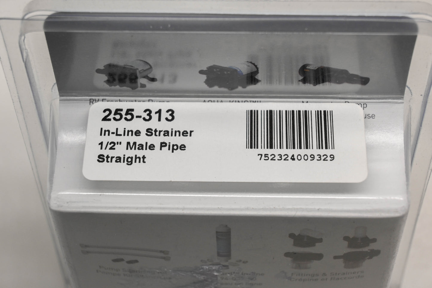 Pentair 255-313 1/2" Inline Strainer NOS