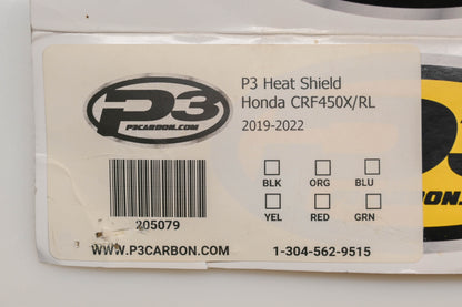 P3 205079 Carbon Fiber Heat Shield Kit NOS