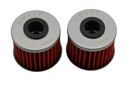 HiFlo Filtro HF117, 15412-MGS-D21 Oil Filters Qty 2 NOS