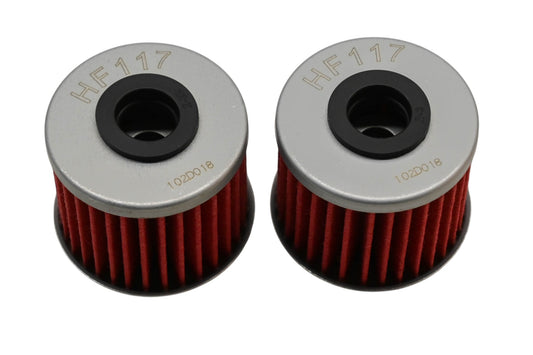 HiFlo Filtro HF117, 15412-MGS-D21 Oil Filters Qty 2 NOS