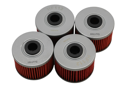 HiFlo Filtro HF112, 15410-KFO-010/20, 52010-1053 Oil Filters Qty 4 NOS