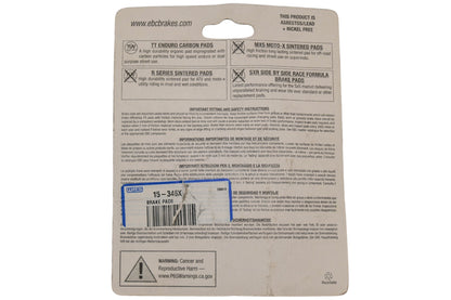 EBC FA346X, 15-346X High Performance Brake Pads NOS