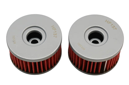 HiFlo Filtro HF137, 16510-37440, 16510-37450 Oil Filters Qty 2 NOS