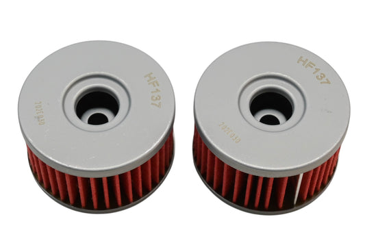 HiFlo Filtro HF137, 16510-37440, 16510-37450 Oil Filters Qty 2 NOS
