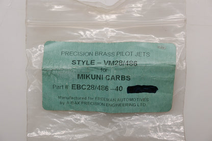 EBC EBC28/486-40 #20 Pilot Jets Qty 2 NOS