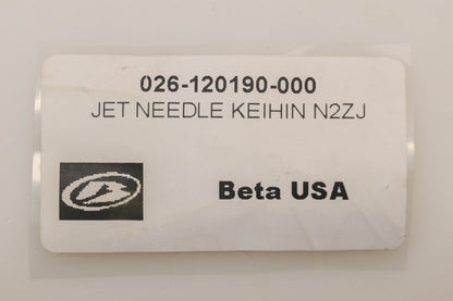 Beta 026-120190-000, 026.12.019.00.00, N2ZJ Jet Needle NOS