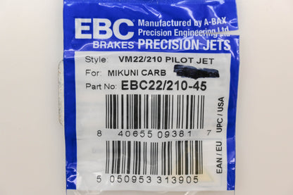 EBC EBC22/210-45 #45 Pilot Jets Qty 2 NOS