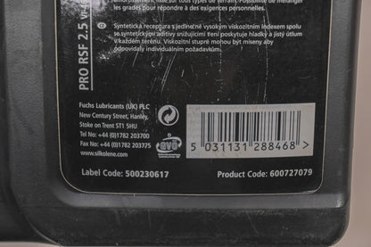 Fuchs 600727079, 500230617 2.5 WT 1L Silkolene Pro RSF Oil NOS