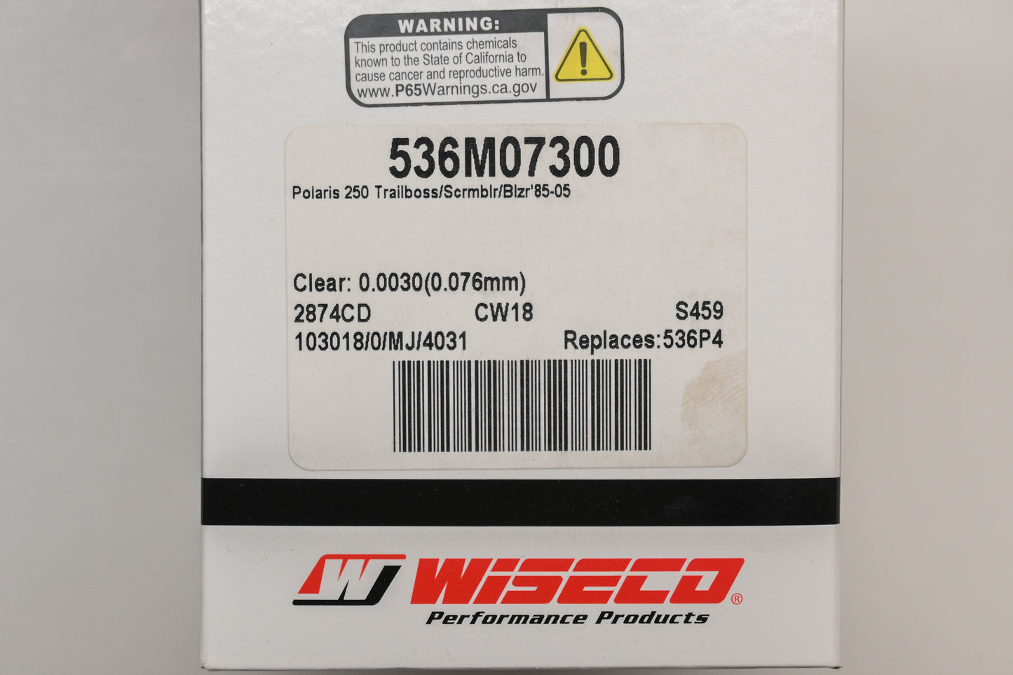 Wiseco 536M07300 Piston Kit NOS