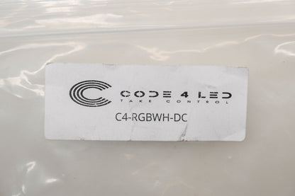 Code4LED C4-RGBWH-DC 12VDC Pro RGB Whip Light Controller Kit NOS