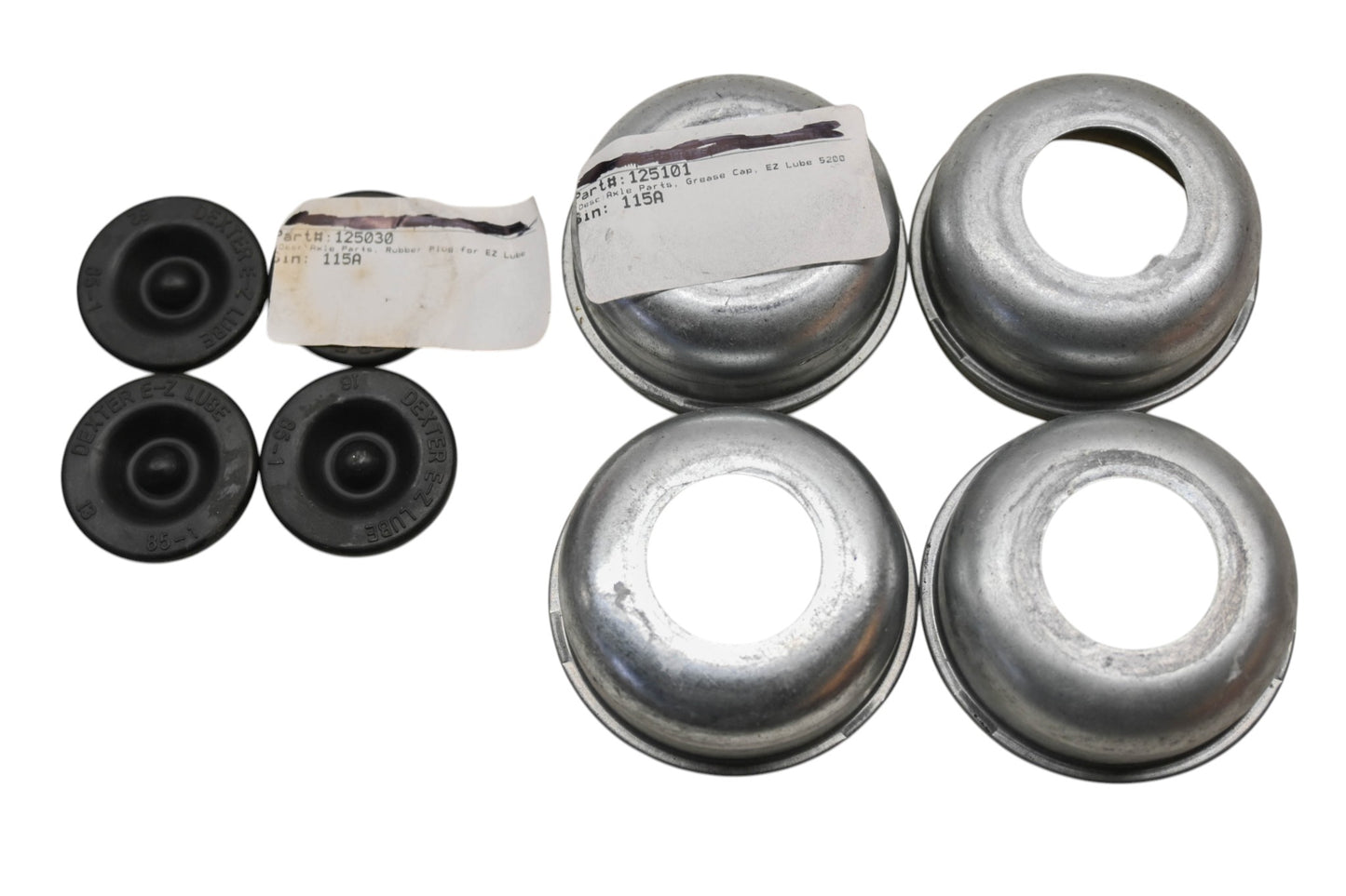 Aftermarket 125101, 125030 2-3/8" Axle Grease Cap Kit NOS