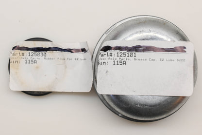 Aftermarket 125101, 125030 2-3/8" Axle Grease Cap Kit NOS