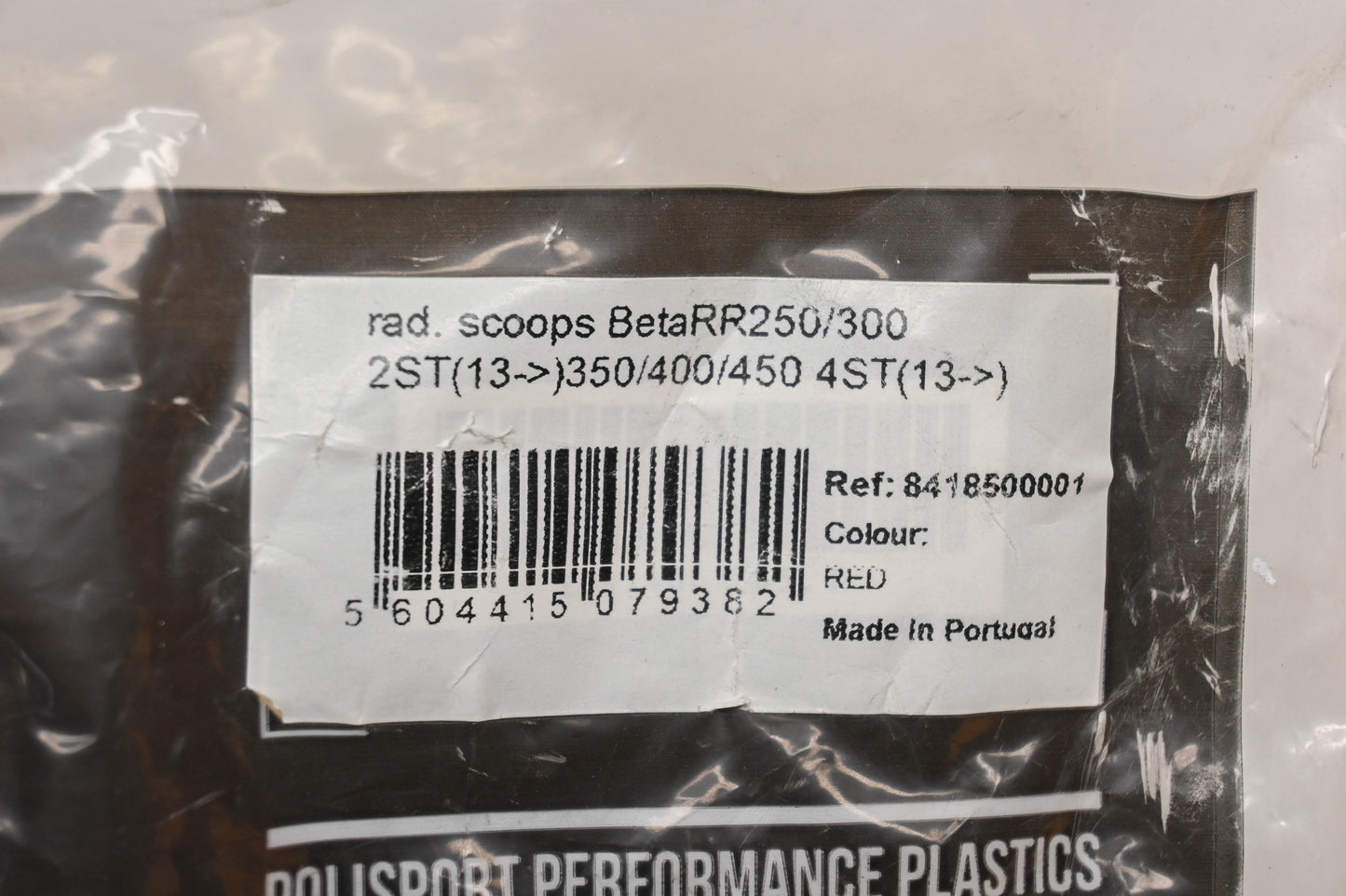 Polisport 8418500001 Red Radiator Shroud Kit NOS
