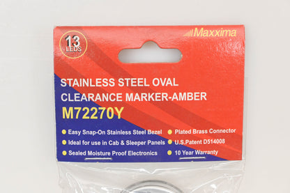 Maxxima M72270Y Amber LED Side Marker Light NOS
