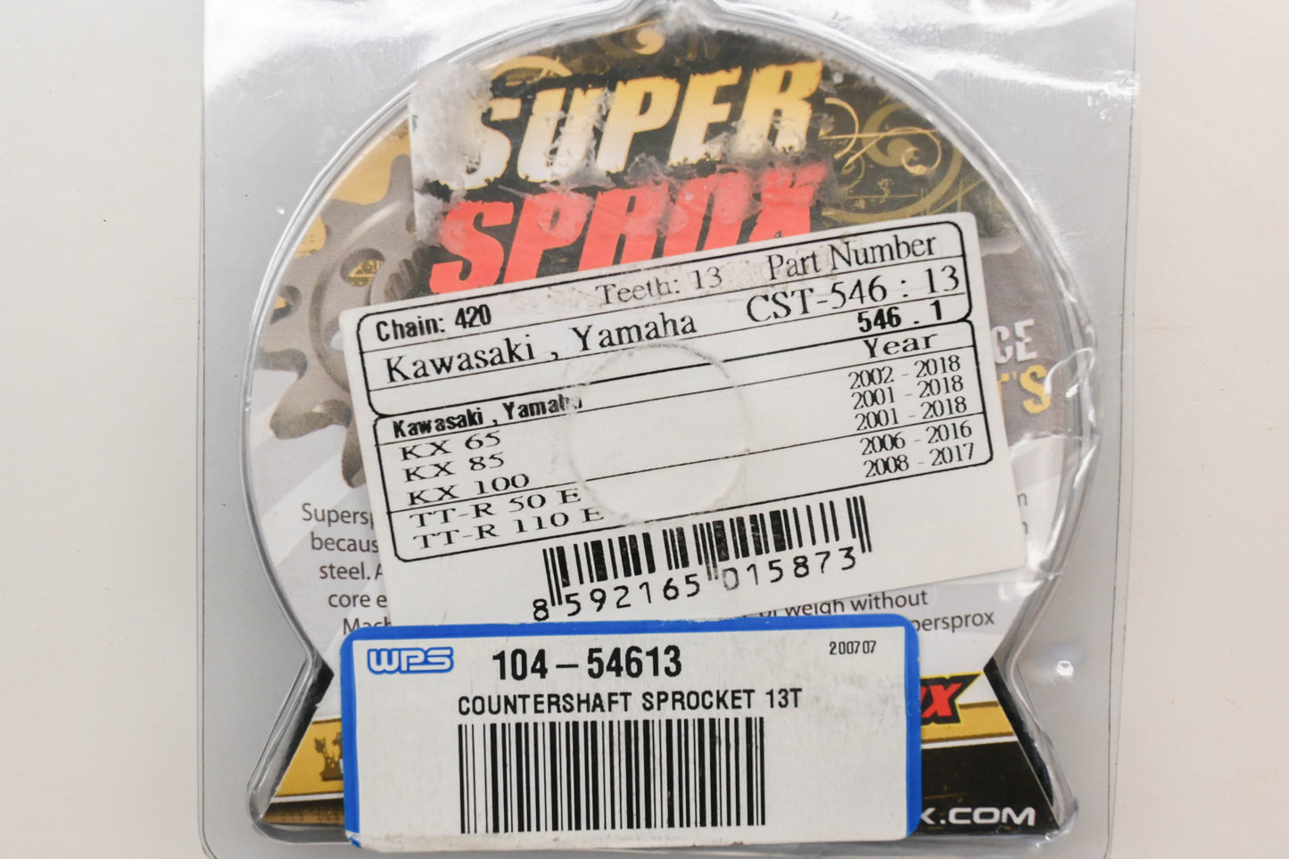 Supersprox CST-546:13, CST-546:13.1, CST-546-13 13T/6 Spline Front Sprocket NOS