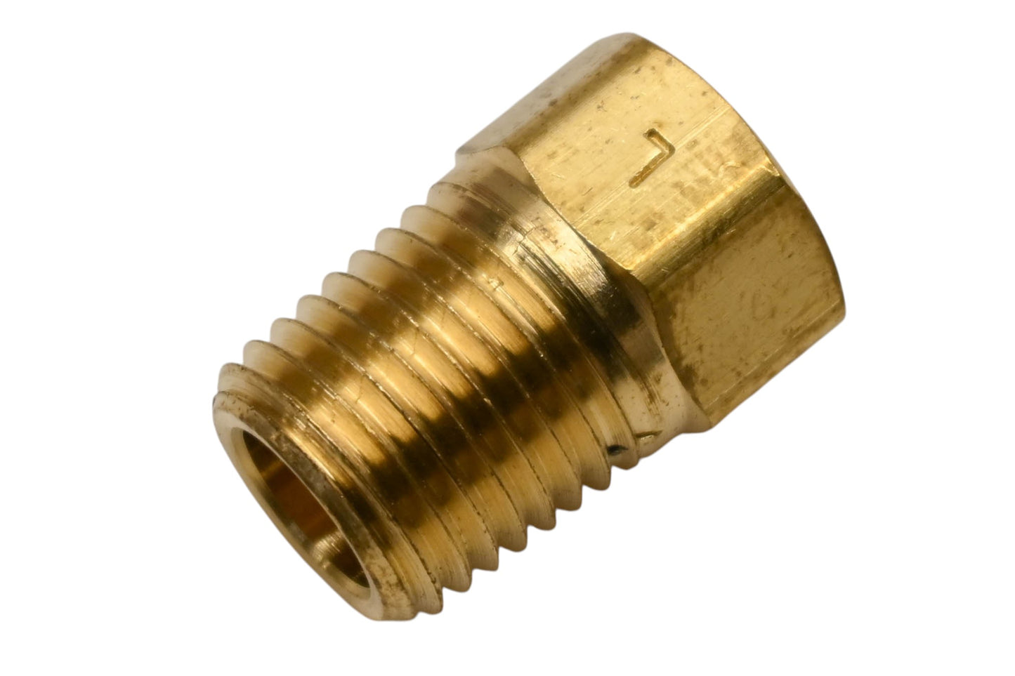 JR Products 07-30035 1/4" Inverted Flare To MPT Connector NOS