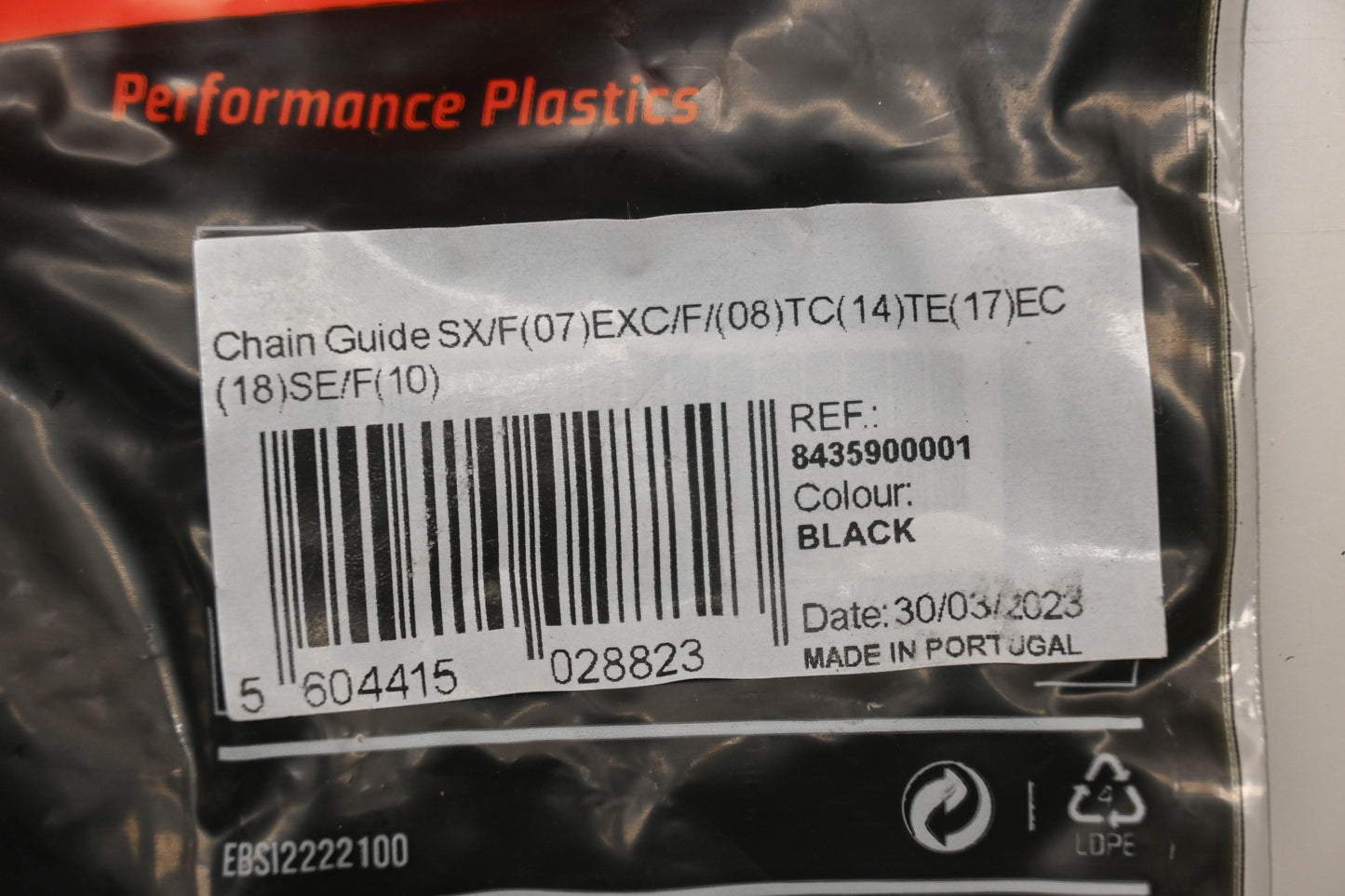 Polisport 8435900001 Black Chain Guide Kit NOS