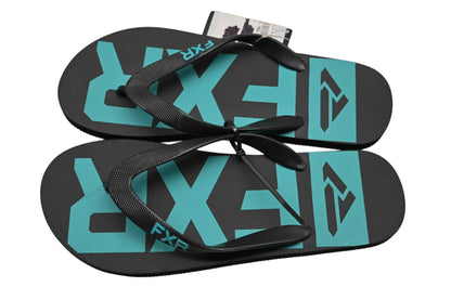 FXR 191901-1052-38 Size 38 Black/Mint Evo Flip Flops NOS