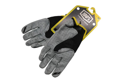 100Percent 10007-014-11 Medium Black/Yellow Derestricted Dual Sport Gloves NOS