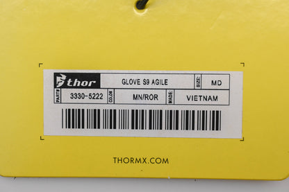 Thor 3330-5222 Medium Agile Gloves NOS