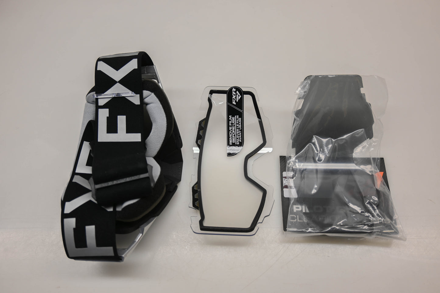 FXR 223102-0900-00 Chrome Pilot LE Goggle Kit NOS