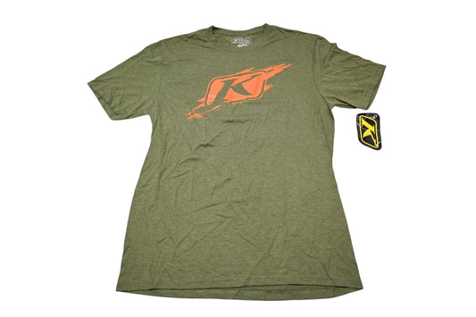 Klim 3942-000-130-300 Medium Olive/Strike Orange Scuffed T-Shirt NOS