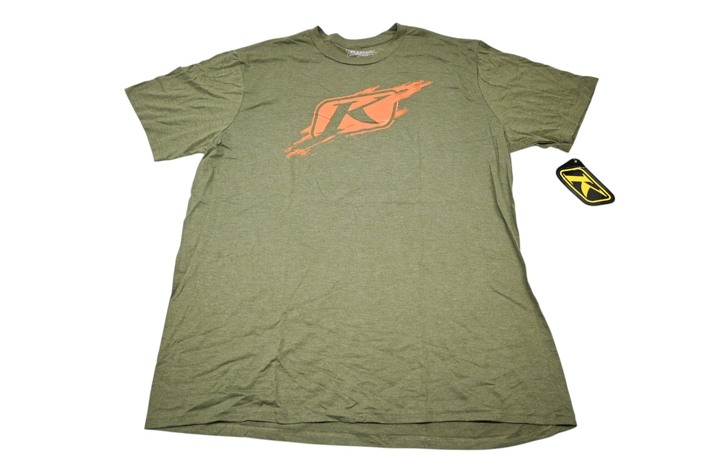 Klim 3942-000-160-300 2XL Olive/Strike Orange Scuffed T-Shirt NOS