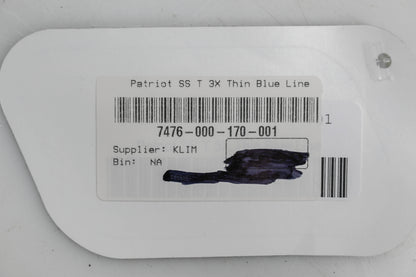 Klim 7476-000-170-001 3XL Black/Asphalt/Blue Patriot T-Shirt NOS
