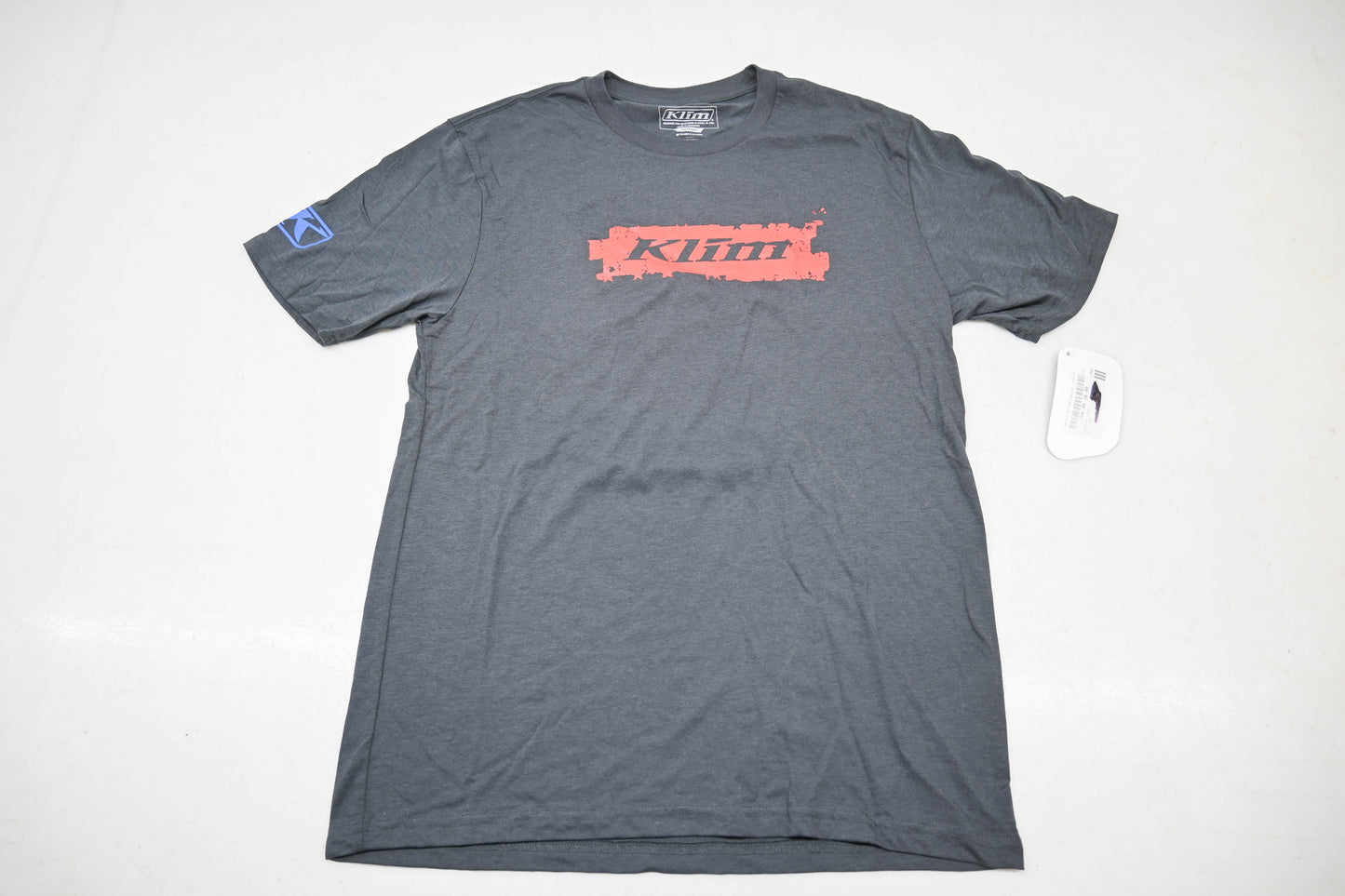 Klim 7476-000-130-600 Medium Charcoal/Fiery Red/Blue Patriot T-Shirt NOS