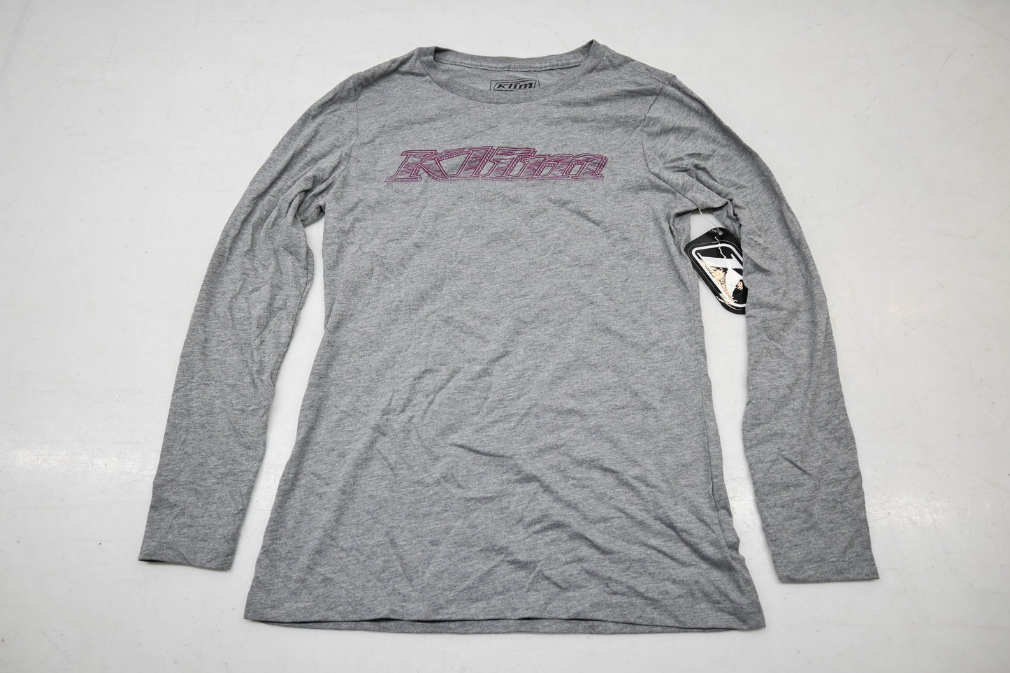 Klim 3775-000-120-687 Womens Small Heathered Gray/Rasberry Radiance Frost Longsleeve Shirt NOS