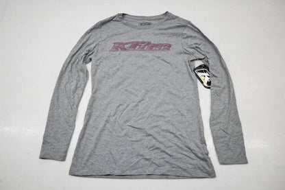 Klim 3775-000-120-687 Womens Small Heathered Gray/Rasberry Radiance Frost Longsleeve Shirt NOS