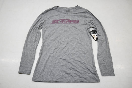 Klim 3775-000-120-687 Womens Small Heathered Gray/Rasberry Radiance Frost Longsleeve Shirt NOS