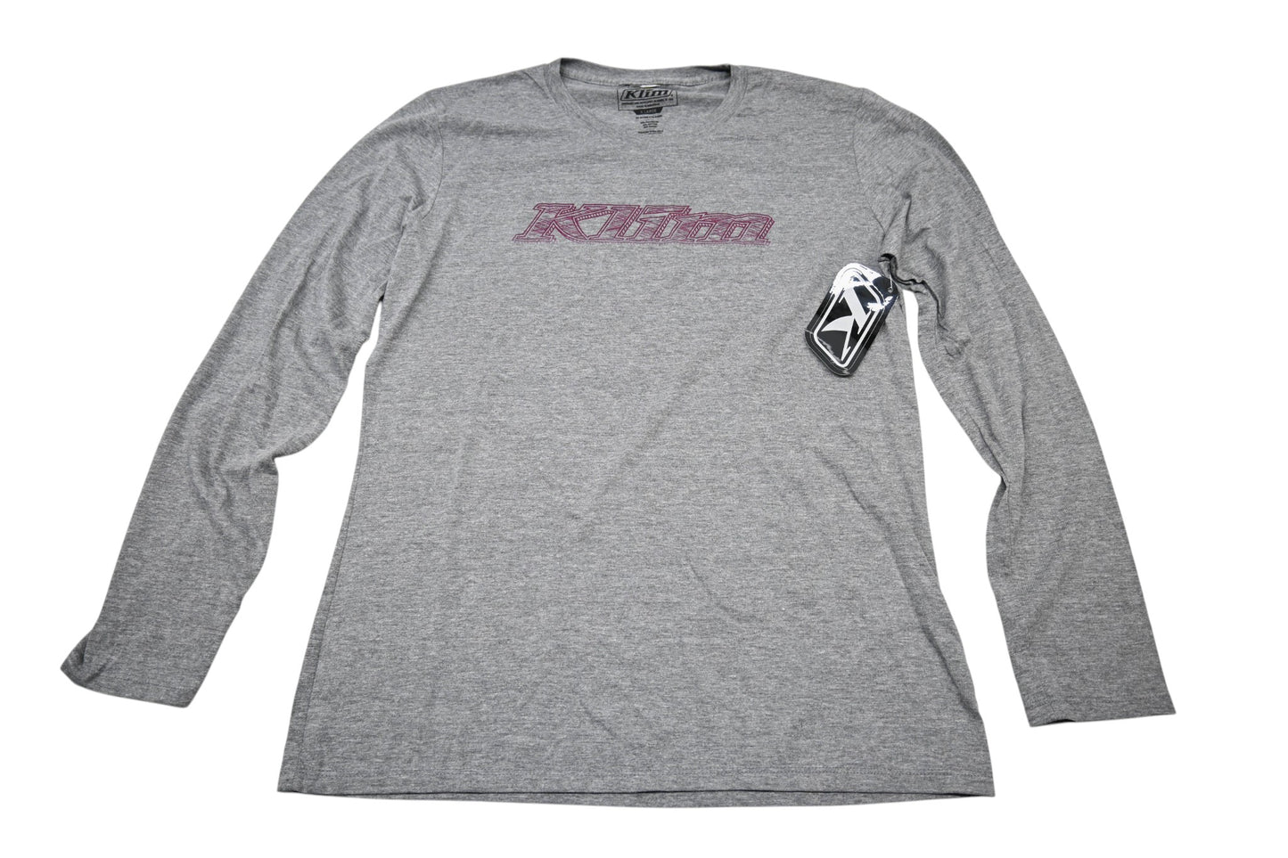 Klim 3775-000-150-687 Womens XL Heathered Gray/Rasberry Radiance Frost Longsleeve Shirt NOS