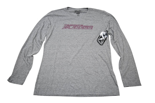 Klim 3775-000-150-687 Womens XL Heathered Gray/Rasberry Radiance Frost Longsleeve Shirt NOS