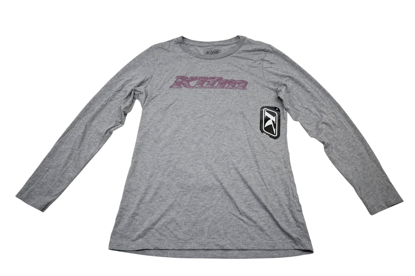 Klim 3775-000-140-687 Womens Large Heathered Gray/Rasberry Radiance Frost Longsleeve Shirt NOS