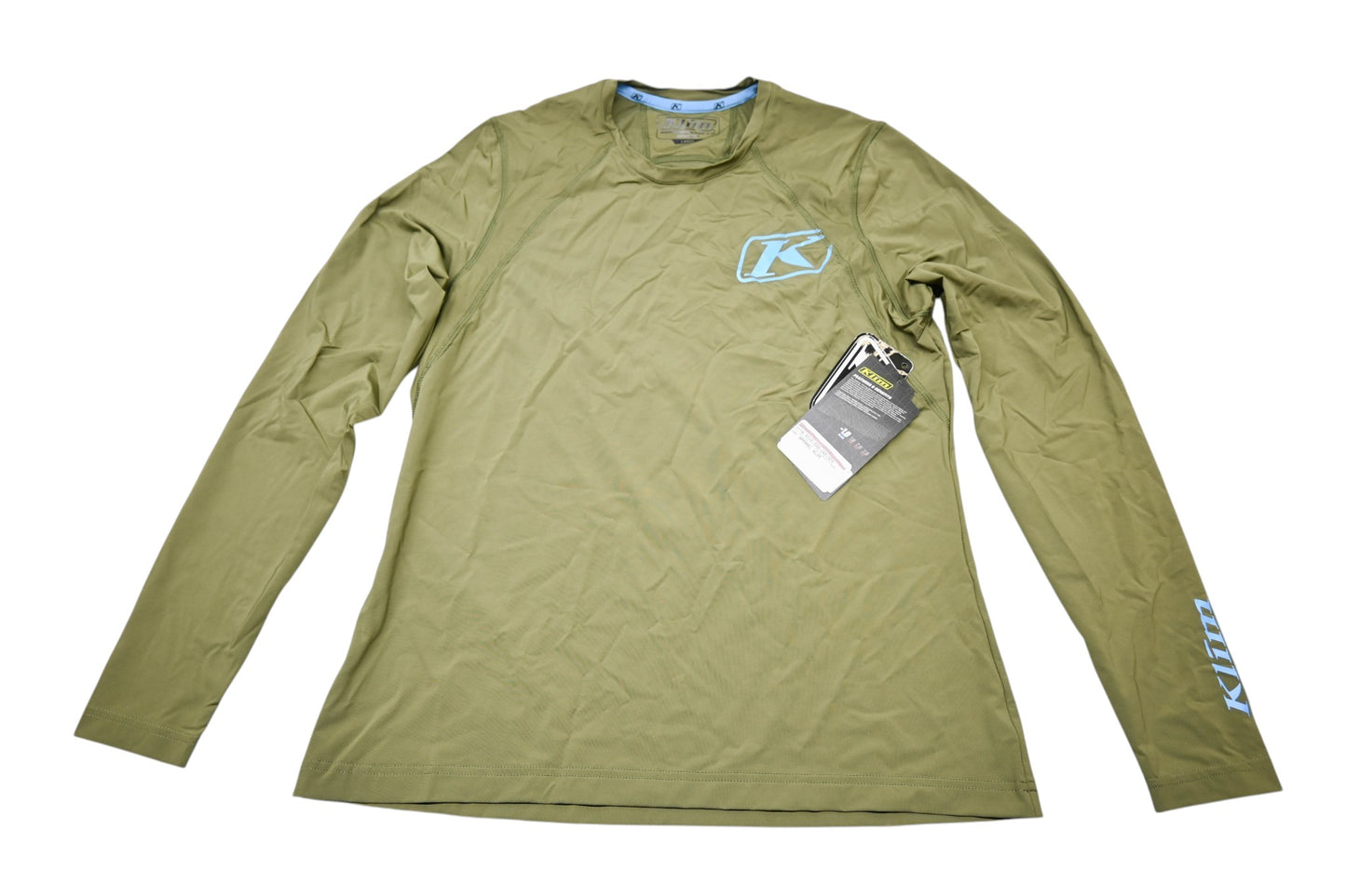 Klim 4110-000-140-303 Womens Large Burnt Olive/Blue Solstice Longsleeve Shirt NOS