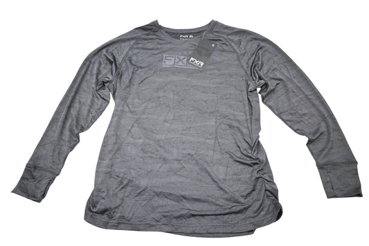 FXR 231406-1200-19 Womens 2XL Black Camo Inhale Active Longsleeve Shirt NOS