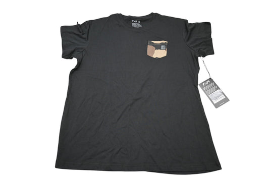 FXR 241416-1076-16 Womens XL Black/Camo Work Pocket T-Shirt NOS