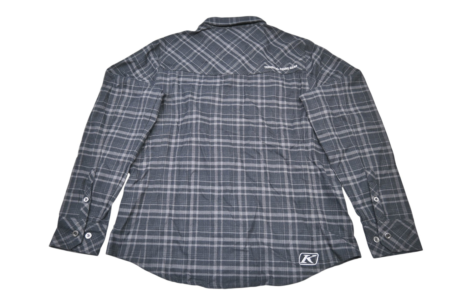 Klim 3681-000-140-005 Womens Large Black/Asphalt Upland Flannel Longsleeve Shirt NOS